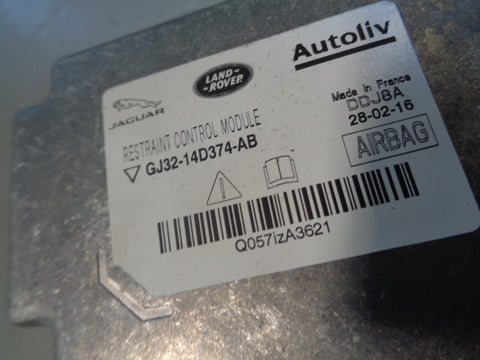 Range Rover Evoque SRS Airbag Module GJ32-14D374-AB L538 2011 to 2018