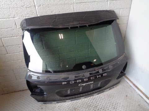 Porsche Cayenne 958 92A Tailgate Bootlid in C9X Jet Black 2011 to 2018