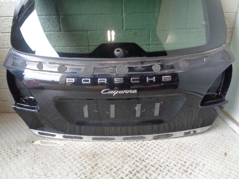 Porsche Cayenne 958 92A Tailgate Bootlid in C9X Jet Black 2011 to 2018