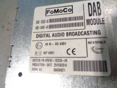 Freelander 2 DAB Radio Module 6H52-19C032-AG Land Rover 2006 to 2014