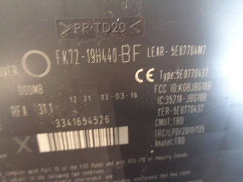Range Rover Evoque Keyless Entry Module FK72-19H440-BF L538 2011 to 2018