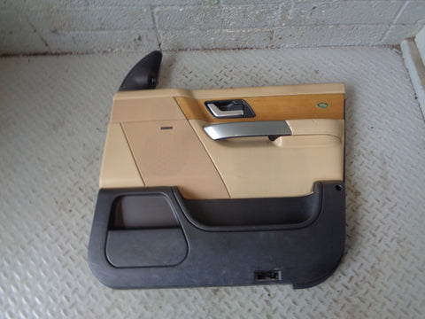 Range Rover Sport Door Cards in Beige with Wood Trim L320 2005 to 2009 L14045