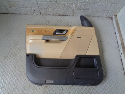 Range Rover Sport Door Cards in Beige with Wood Trim L320 2005 to 2009 L14045