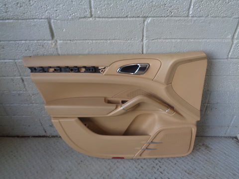 Porsche Cayenne 958 92A Door Cards Set of 4 in Beige 2011 to 2018 L25035