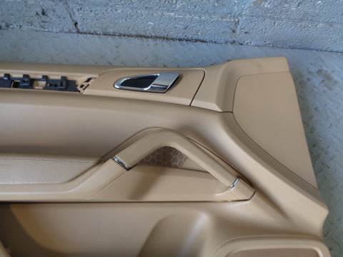Porsche Cayenne 958 92A Door Cards Set of 4 in Beige 2011 to 2018 L25035