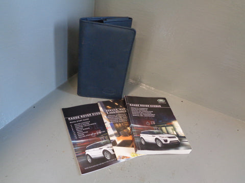 Range Rover Evoque Handbook User Manual in Wallet L538 2016 to 2018 L22055