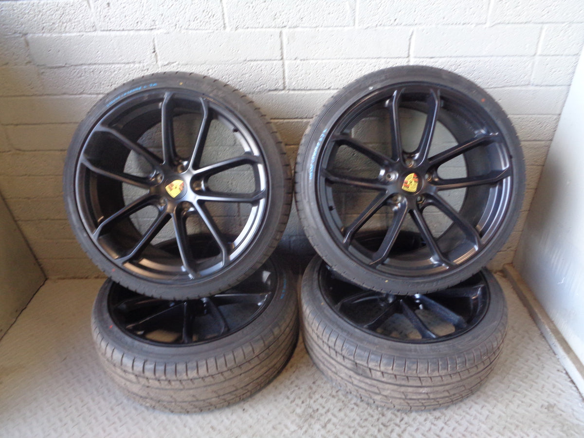 Porsche Cayenne 958 92A Alloy Wheels and Tyres Turbo 22" Set of 4 2011 to 2018