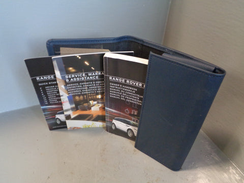 Range Rover Evoque Handbook User Manual in Wallet L538 2016 to 2018 L22055