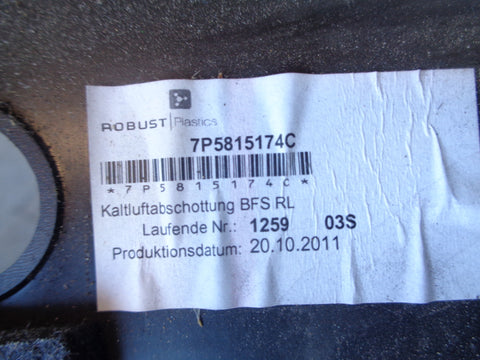 Porsche Cayenne Under Dash Cover Trim Black 7P5815174C 2011 to 2014
