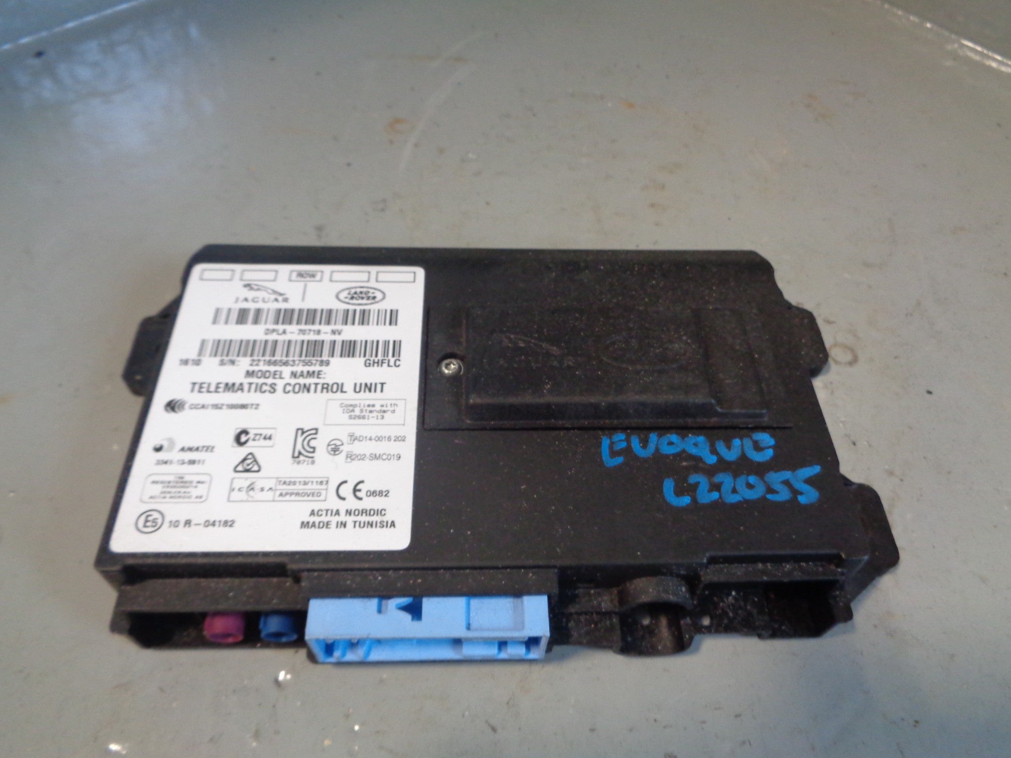 Telematic Range Rover Range Rover Evoque Telematics Control Module DPLA-70718-NV 2011 to 201 ...