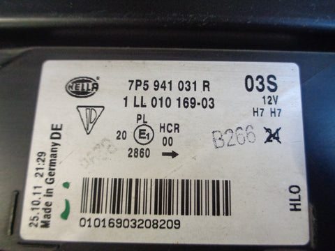 Porsche Cayenne 958.1 92A Headlight Near Side Front Left 7P5 941 031 R Halogen
