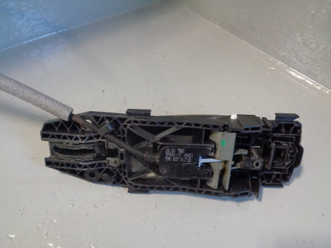 Porsche Cayenne 958 92A Door Handle Near Side Rear External Jet Black C9X