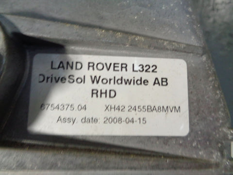 Range Rover L322 Brake Pedal RHD Assembly XH42 2455BA8MVM 2006 to 2009