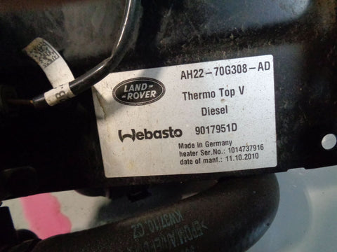 Discovery 4 Webasto Diesel Pre-Heater Range Sport 3.0 TDV6 AH22-70G308-AD