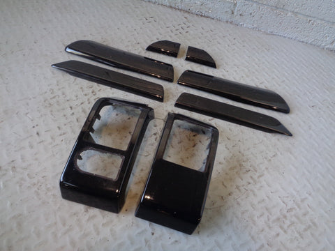Range Rover L322 8 Piece Trim Dashboard Finisher Kit in Piano Gloss Black L24045