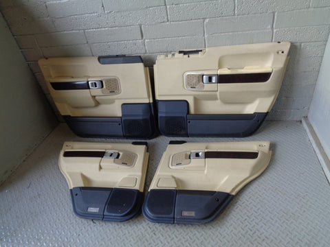 Range Rover L322 Door Cards in Parchment Blue Trim Facelift 2006 to 2009 R04044