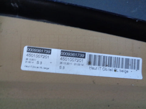 Porsche Cayenne 958.1 92A Upper Dashboard Panel in Beige RHD 2011 to 2014