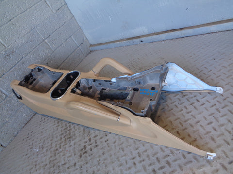 Porsche Cayenne 958.1 92A Centre Console Assembly Beige Cup Holders 2011 to 2014