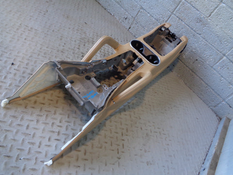 Porsche Cayenne 958.1 92A Centre Console Assembly Beige Cup Holders 2011 to 2014