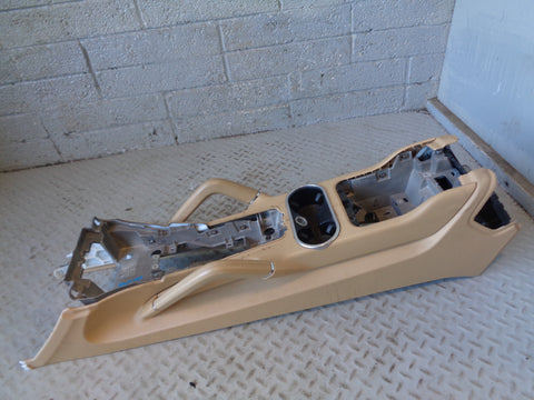 Porsche Cayenne 958.1 92A Centre Console Assembly Beige Cup Holders 2011 to 2014