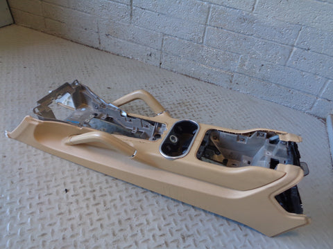 Porsche Cayenne 958.1 92A Centre Console Assembly Beige Cup Holders 2011 to 2014