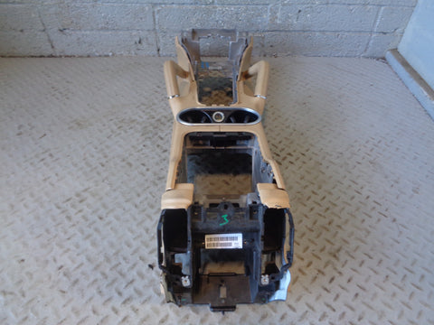 Porsche Cayenne 958.1 92A Centre Console Assembly Beige Cup Holders 2011 to 2014