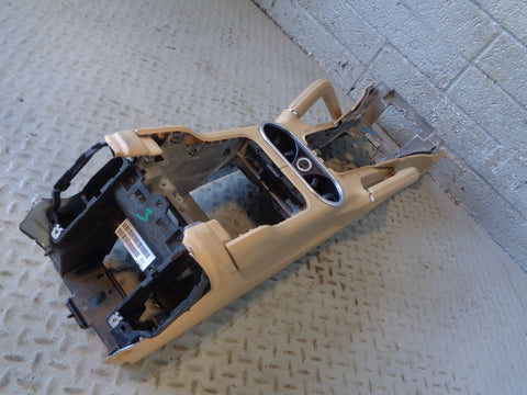 Porsche Cayenne 958.1 92A Centre Console Assembly Beige Cup Holders 2011 to 2014