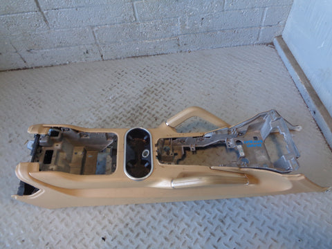 Porsche Cayenne 958.1 92A Centre Console Assembly Beige Cup Holders 2011 to 2014