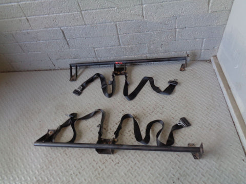 Defender 90 Rear Bench Seat Belt Bars Pair Land Rover County 1986 to 1998