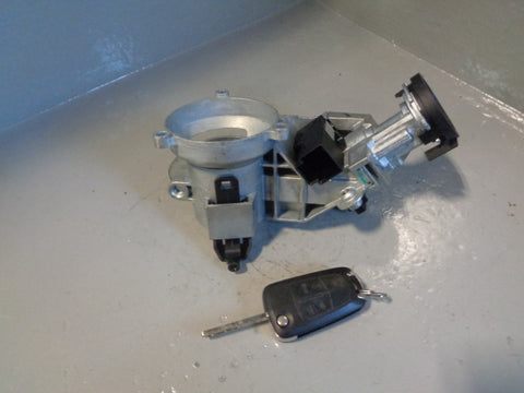Vauxhall Corsa D Ignition Barrel with 1 x Key Fob 2 Button Remote 2006 to 2014