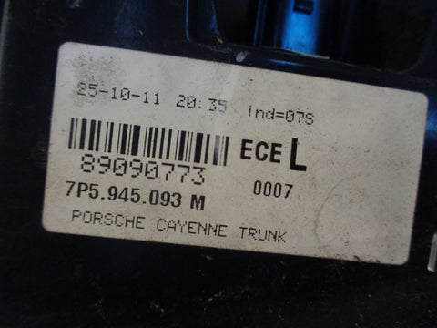 Porsche Cayenne 958.1 92A Rear Light Inner Near Side Left 7P5.945.093
