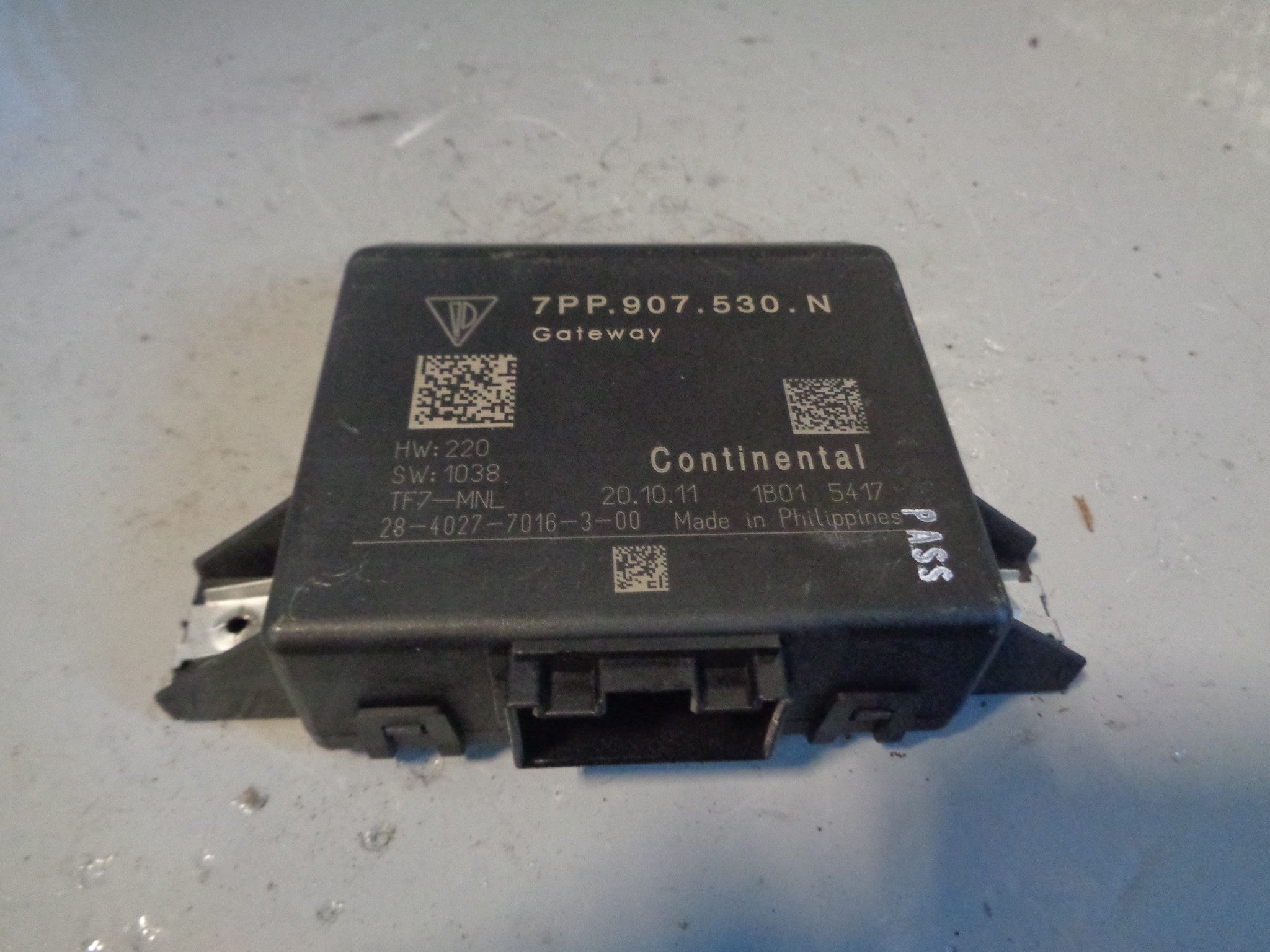 Porsche Cayenne 958 92A Gateway Control Module Unit 7PP.907.530 2011 t ...