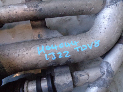 Range Rover L322 Coolant Water Pipe Junction Metal with Hoses TDV8 3.6 H04044