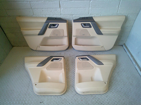 Freelander 2 Door Cards Set of 4 Beige with Grey Trim Land Rover R07075