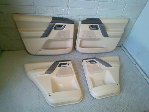 Freelander 2 Door Cards Set of 4 Beige with Grey Trim Land Rover R07075