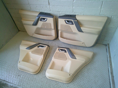 Freelander 2 Door Cards Set of 4 Beige with Grey Trim Land Rover R07075