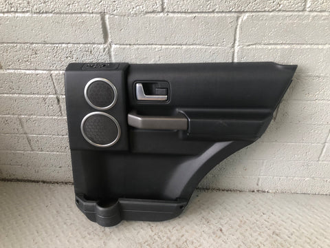 Discovery 3 Door Cards Black Set of 4 Grey Trim Land Rover 2004 to 2009 J12086