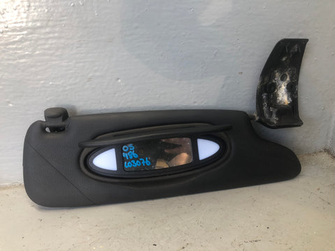 Porsche Boxster 986 Sun Visors Pair Illuminated in Black 1996 to 2004
