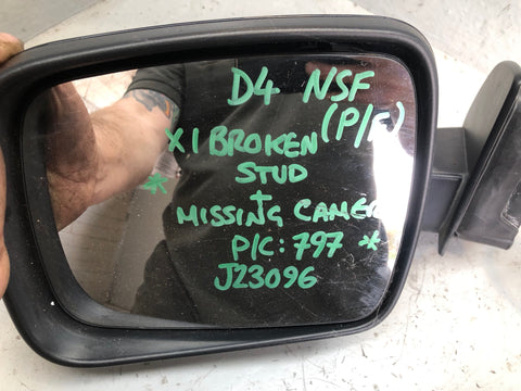 Discovery 4 Mirror Near Side Left Sumatra Black Land Rover 2010 to 2016 J23096