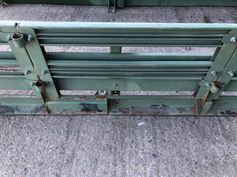 Humvee Rear Bench Seats Foldable Green Metal Military Spec 1985 to Present H2