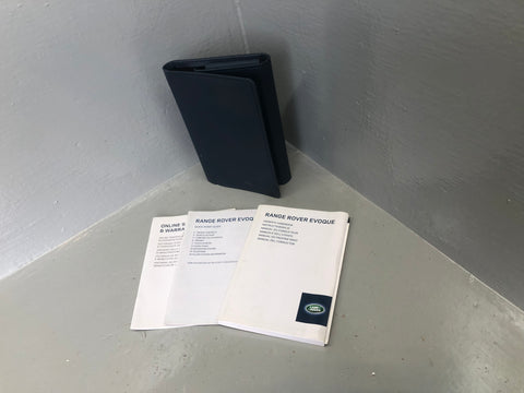 Range Rover Evoque Handbook User Manual in Wallet L538 2011 to 2018 09066
