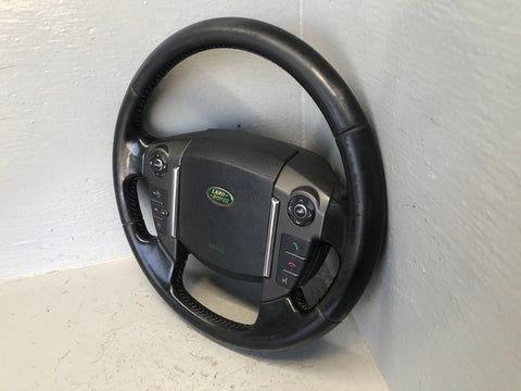 Discovery 4 Steering Wheel Leather Black Land Rover 2009 to 2013 D27056