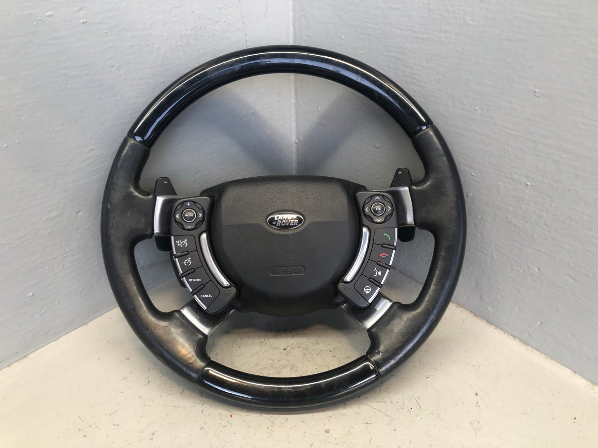 Range Rover L322 Leather Steering Wheel Piano Black Heated 2010 to 2013 L29076