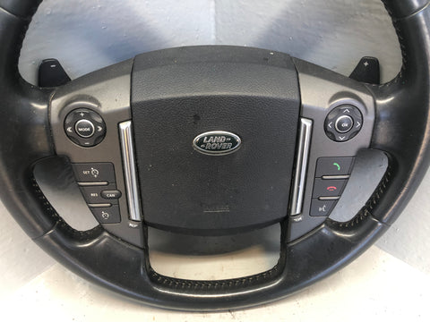 Discovery 4 Steering Wheel Leather Black Land Rover 2013 to 2016 K18066