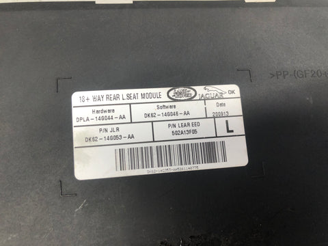Range Rover L405 Seat Module Rear Left DK62 14G053 AA 2013 to 2017 Land Rover