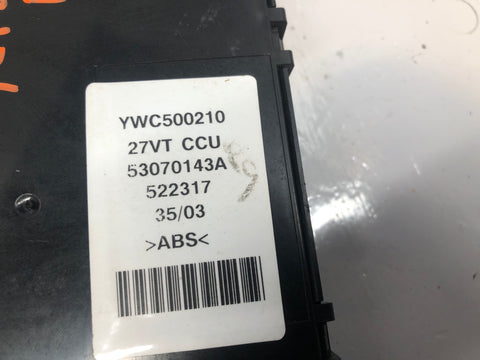 Freelander 1 CCU BCU YWC500210 Under Dash Interior Land Rover 2001 to 2006