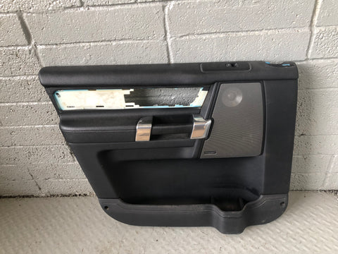 Discovery 4 Door Cards Black Set of 4 Silver Trim Land Rover 2009 to 2013 D27056