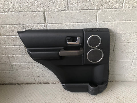 Discovery 3 Door Cards Black Set of 4 Grey Trim Land Rover 2004 to 2009 J12086