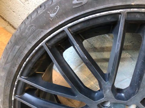 Riviera RV126 Alloy Wheels with Tyres Set of 4 22"x 10J 285/35ZR22 Black L24045