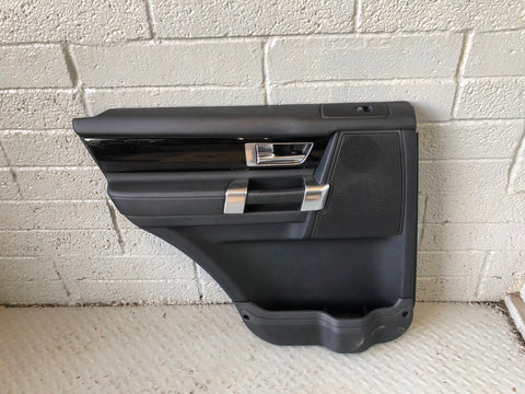 Discovery 4 Door Cards Black Set of 4 Silver Trim Land Rover 2009 to 2013 L17036